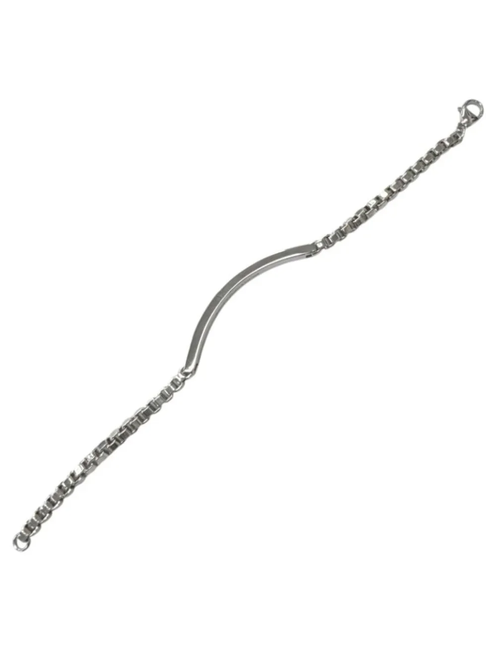 Tiffany & Co Venetian Link ID Bracelet Silver Bag Included